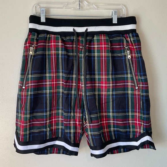 MNML Shorts Mnml Black Plaid Basketball Shorts Poshmark
